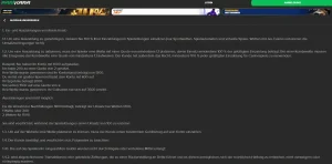 Zahlungsbereich von Parikara mit Optionen für Auszahlungen
